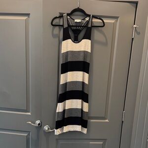 Calvin Klein Black and Gray Dress